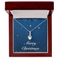 Merry Christmas v05 - Alluring Beauty Necklace With Mahogany Style Luxury Box