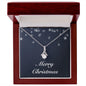 Merry Christmas v04 - Alluring Beauty Necklace With Mahogany Style Luxury Box