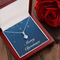 Merry Christmas v05 - Alluring Beauty Necklace With Mahogany Style Luxury Box
