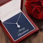 Merry Christmas v08 - Alluring Beauty Necklace With Mahogany Style Luxury Box