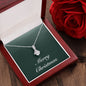 Merry Christmas v09 - Alluring Beauty Necklace With Mahogany Style Luxury Box