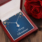 Merry Christmas v01 - Alluring Beauty Necklace With Mahogany Style Luxury Box