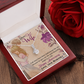 018 Dear Wife, Happy Anniversary - Alluring Beauty Necklace With Mahogany Style Luxury Box