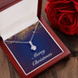 Merry Christmas v07 - Alluring Beauty Necklace With Mahogany Style Luxury Box