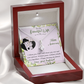 019 To My Beautiful Wife, Happy Anniversary - Alluring Beauty Necklace With Mahogany Style Luxury Box