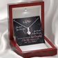 017 To My Wife - Alluring Beauty Necklace With Mahogany Style Luxury Box