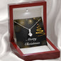 Merry Christmas v03 - Alluring Beauty Necklace With Mahogany Style Luxury Box