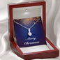 Merry Christmas v07 - Alluring Beauty Necklace With Mahogany Style Luxury Box