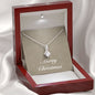 Merry Christmas v10 - Alluring Beauty Necklace With Mahogany Style Luxury Box