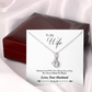 009 To My Wife - Alluring Beauty Necklace With Mahogany Style Luxury Box