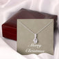 Merry Christmas v10 - Alluring Beauty Necklace With Mahogany Style Luxury Box
