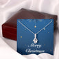 Merry Christmas v05 - Alluring Beauty Necklace With Mahogany Style Luxury Box