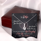 017 To My Wife - Alluring Beauty Necklace With Mahogany Style Luxury Box