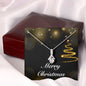 Merry Christmas v03 - Alluring Beauty Necklace With Mahogany Style Luxury Box