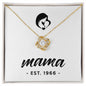 Mama, Est. 1966 - 18K Yellow Gold Finish Love Knot Necklace