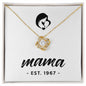 Mama, Est. 1967 - 18K Yellow Gold Finish Love Knot Necklace