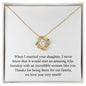 Happy Mother's Day (For Mother In Law) 007 - 18K Yellow Gold Finish Love Knot Necklace