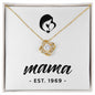 Mama, Est. 1969 - 18K Yellow Gold Finish Love Knot Necklace