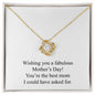 Happy Mother's Day 013 - 18K Yellow Gold Finish Love Knot Necklace