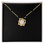 18K Yellow Gold Finish Love Knot Necklace v2