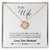 008 To My Wife - 18K Yellow Gold Finish Love Knot Necklace