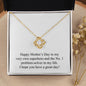 Happy Mother's Day (From Son) 004 - 18K Yellow Gold Finish Love Knot Necklace