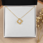 18K Yellow Gold Finish Love Knot Necklace