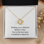Happy Mother's Day 013 - 18K Yellow Gold Finish Love Knot Necklace