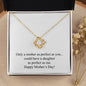Happy Mother's Day (Funny) 002 - 18K Yellow Gold Finish Love Knot Necklace