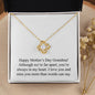 Happy Mother's Day (For Grandma) 001 - 18K Yellow Gold Finish Love Knot Necklace