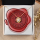 Celebrating 50 Years Anniversary - 18K Yellow Gold Finish Love Knot Necklace