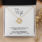 006 To My Wife - 18K Yellow Gold Finish Love Knot Necklace