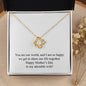 Happy Mother's Day (From Husband) 005 - 18K Yellow Gold Finish Love Knot Necklace
