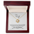 010 To My Wife - 18K Yellow Gold Finish Love Knot Necklace With Mahogany Style Luxury Box