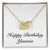 Happy Birthday Yesenia - 18K Yellow Gold Finish Interlocking Hearts Necklace