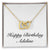 Happy Birthday Adeline - 18K Yellow Gold Finish Interlocking Hearts Necklace