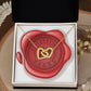 Celebrating 21 Years Anniversary - 18K Yellow Gold Finish Interlocking Hearts Necklace