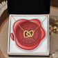 Celebrating 14 Years Anniversary - 18K Yellow Gold Finish Interlocking Hearts Necklace