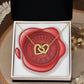 Celebrating 30 Years Anniversary - 18K Yellow Gold Finish Interlocking Hearts Necklace