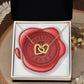 Celebrating 08 Years Anniversary - 18K Yellow Gold Finish Interlocking Hearts Necklace