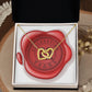 Celebrating 22 Years Anniversary - 18K Yellow Gold Finish Interlocking Hearts Necklace