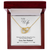 009 To My Wife - 18K Yellow Gold Finish Interlocking Hearts Necklace With Mahogany Style Luxury Box