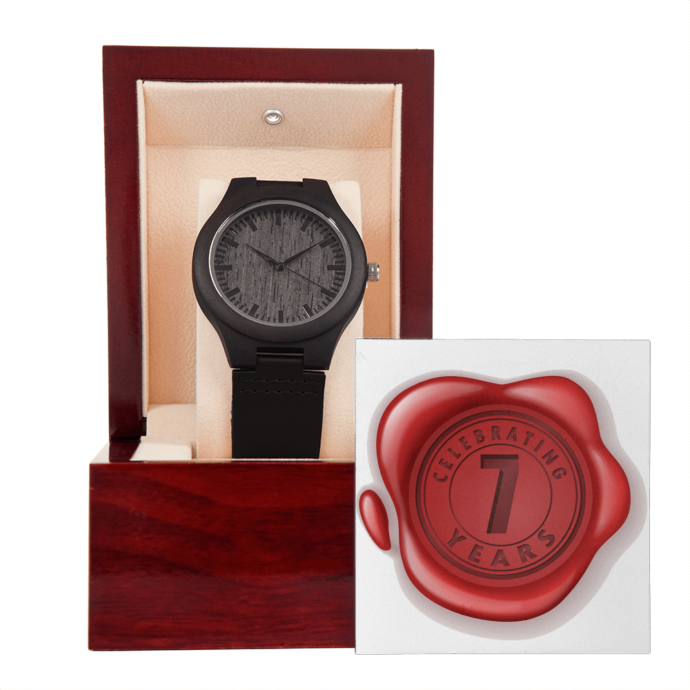 Celebrating 07 Years Anniversary - Wooden Watch