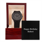 Happy Birthday Robert v2 - Wooden Watch
