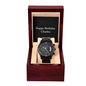 Happy Birthday Charles v2 - Black Chronograph Watch