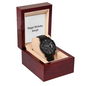 Happy Birthday Joseph - Black Chronograph Watch