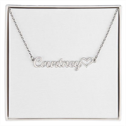 Personalized Heart Name Necklace