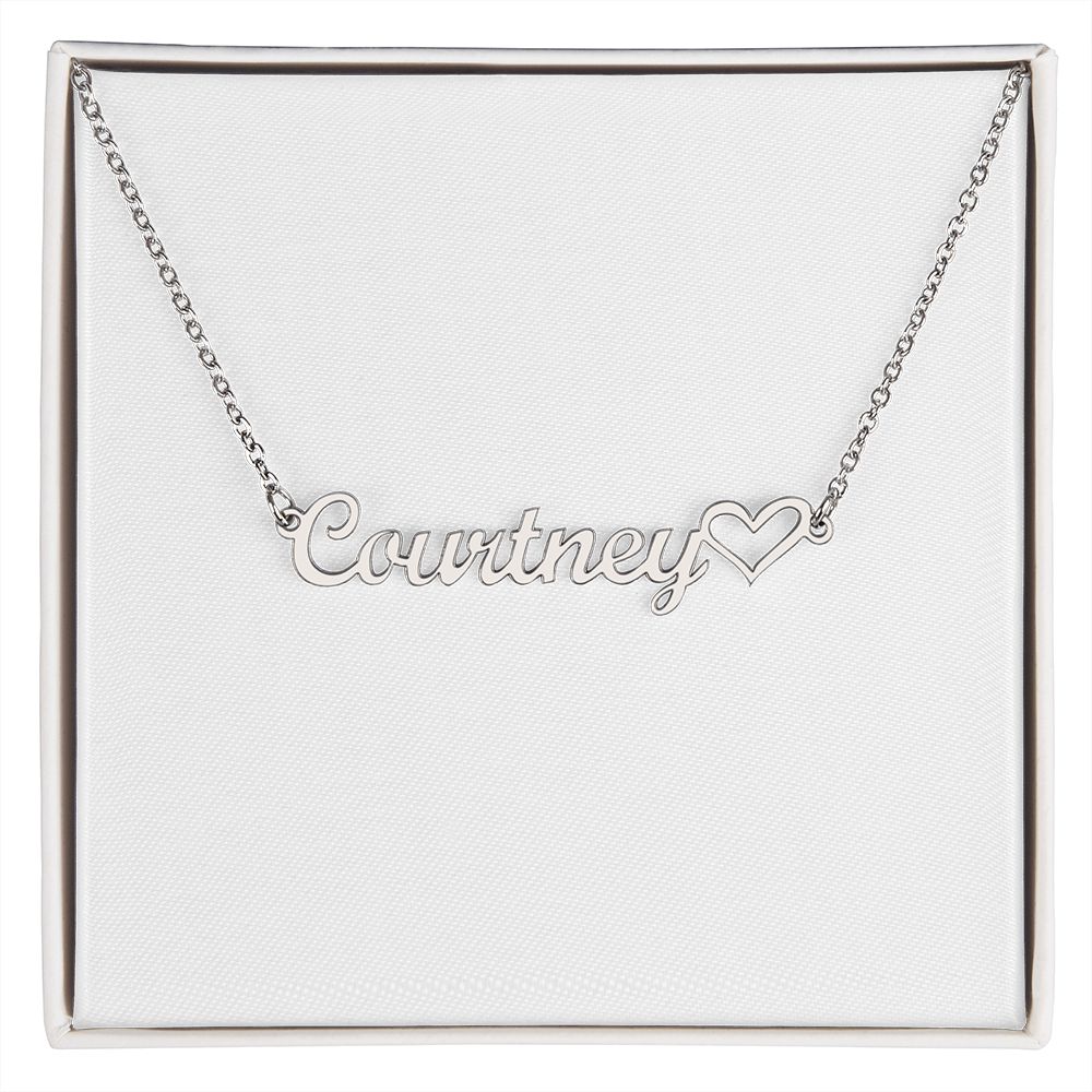 Personalized Heart Name Necklace