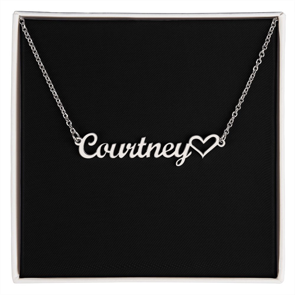 Personalized Heart Name Necklace v2