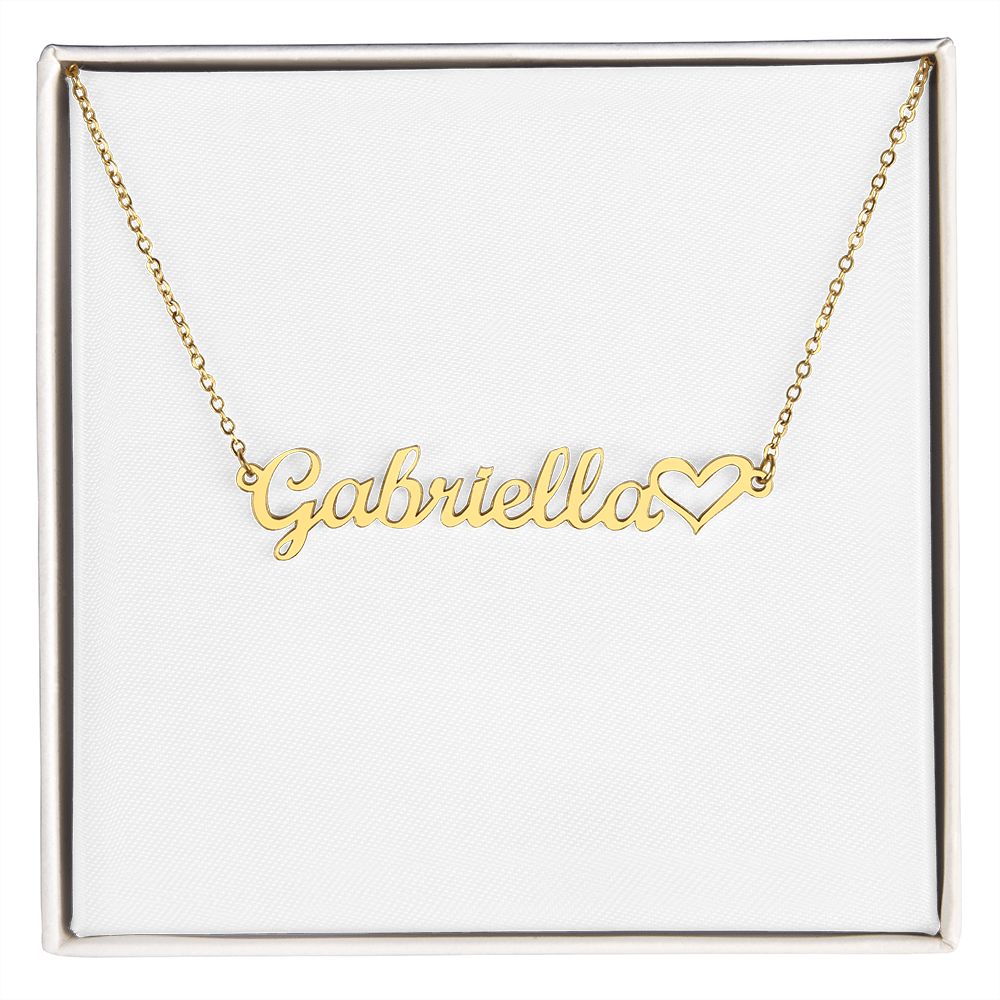 Personalized Heart Name Necklace